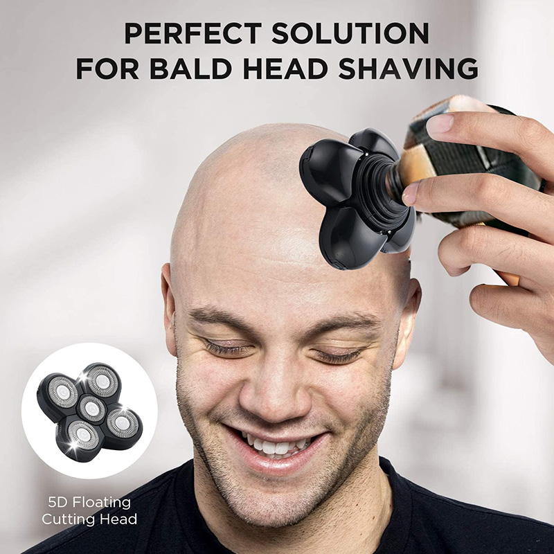 Men'S Grooming Trimmer - 電気シェーバー交換用シェーバーヘッド 5D 独立した 5 カッターフローティングヘッド防水ステンレス鋼かみそりの刃