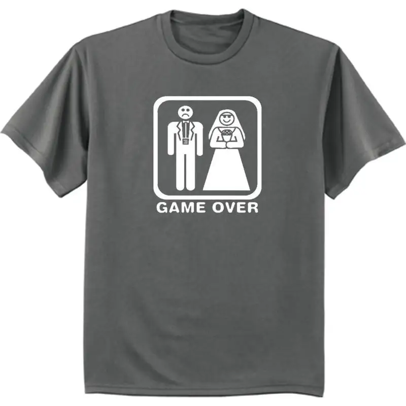 Men'S Grooming For Wedding - 面白いTシャツ、結婚式、独身者パーティー、タキシード、ドレス、花嫁、花婿、ゲームオーバー