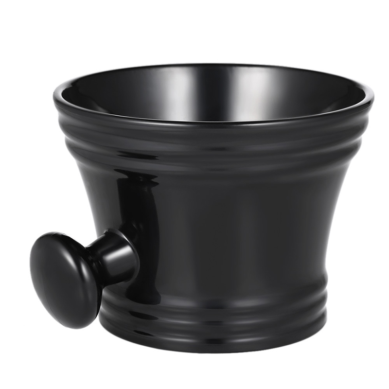 Shaving Bowl Soap - プロ仕様の男性用シェービングボウル、ハンドル付き、ABS素材、シェーバーブラシ、ソープカップ、理髪店用クリーニングツール