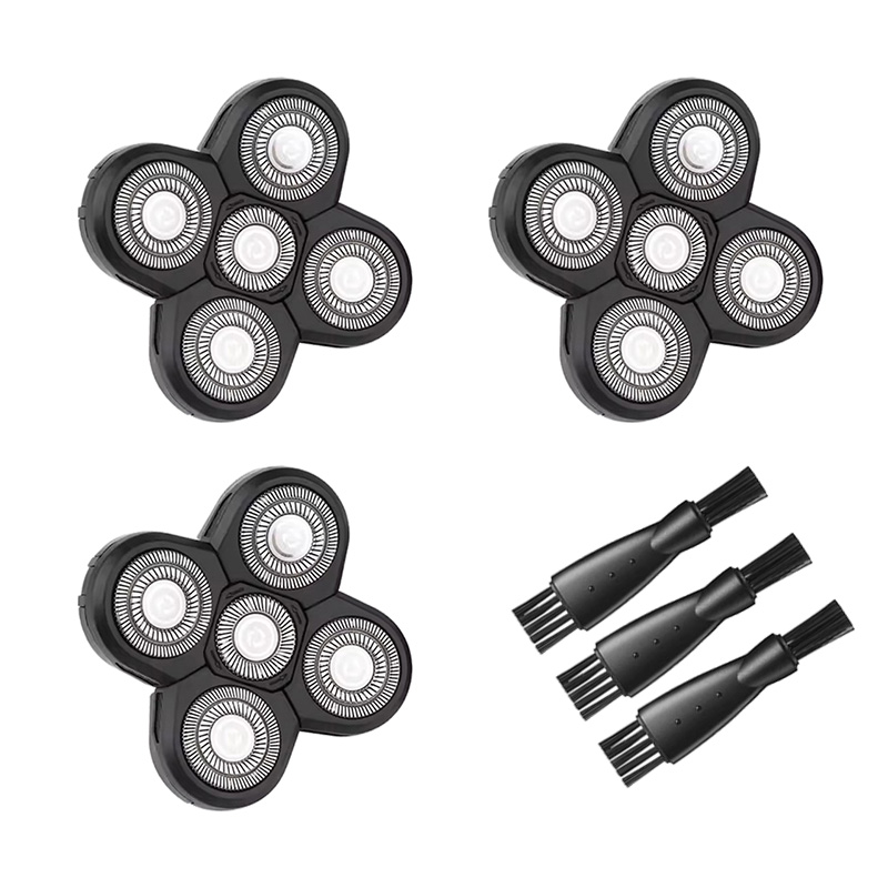 Men'S Grooming Trimmer - 5枚刃回転ヘッド ヘッドシェーバー用 5D メンズ電気シェーバー交換ヘッド カミソリ刃ヘッド 電気ひげ剃り