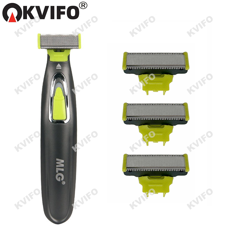 Men'S Grooming Blade - MLG LT-187 USB 電気シェーバー、簡単なボディグルーミング、ひげのスタイリング、脇、胸の毛の除去に最適、男性用 - ワンブレードデザイン