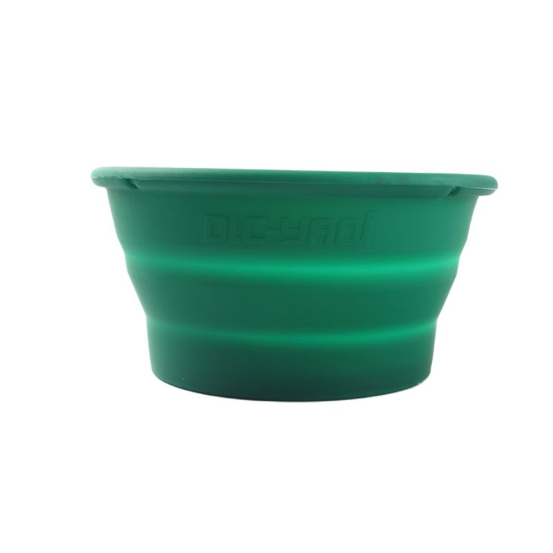 Shaving Bowl Soap - Yaqi-旅行用折りたたみ式シリコンスイベルボウル、グリーンカラー