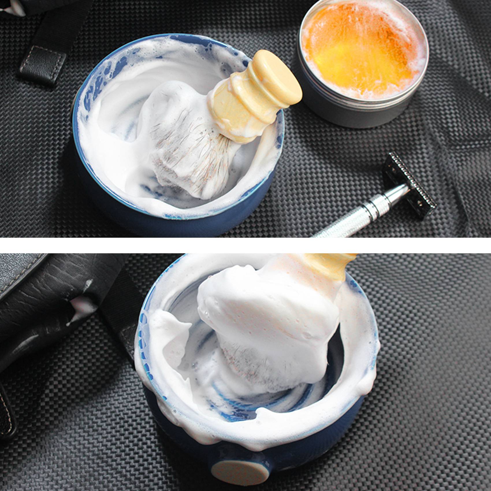 Shaving Bowl Soap - A38T- メンズシェービングマグボウルカップ、ネジ底、広口、シェービングブラシとシェービングソープ用