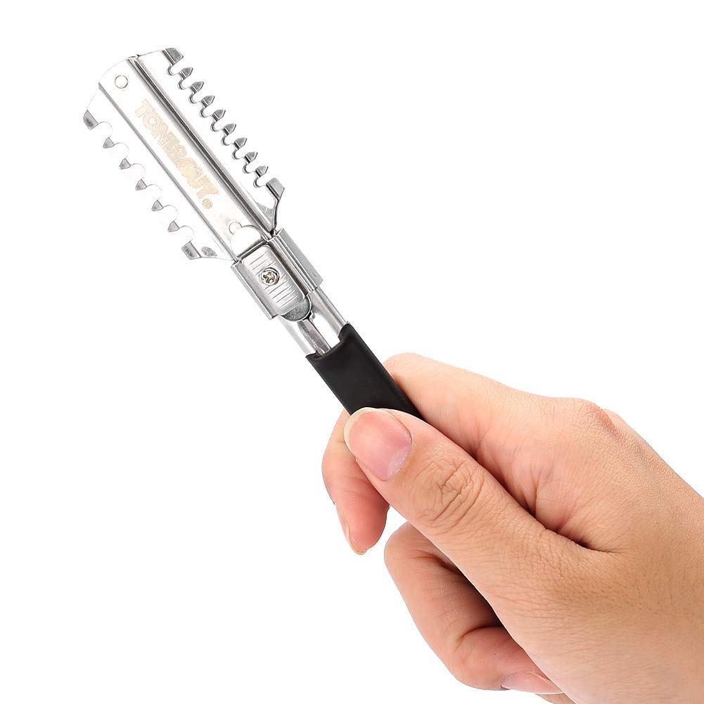 ダブルエッジシェービングヘアカットかみそりナイフの刃手動ヘア - Men'S Grooming Trimmer のレビューと価格