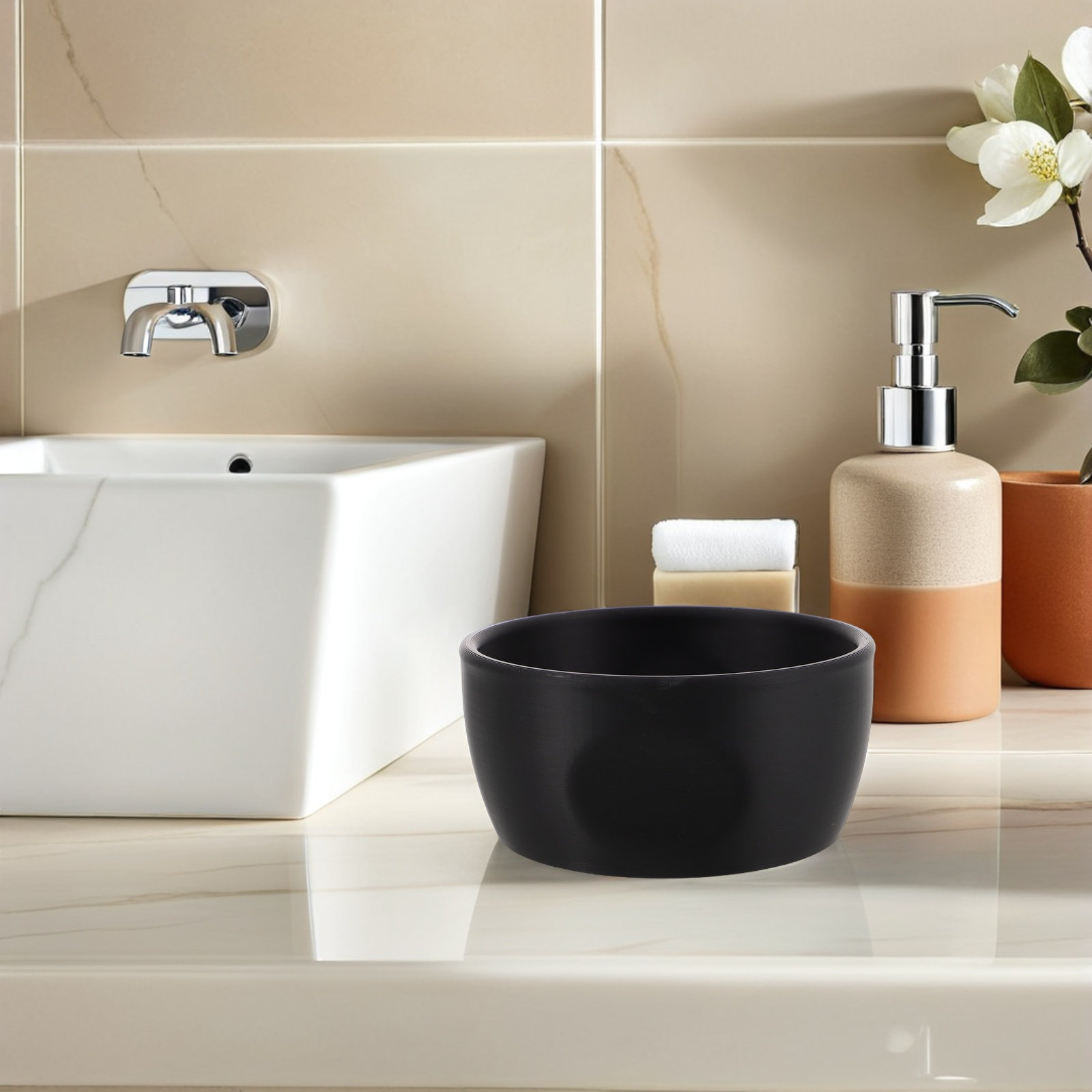 メンズシェービングソープボウル 広口ノンスリップ素材 理容室 - Shaving Bowl Soap のレビューと価格
