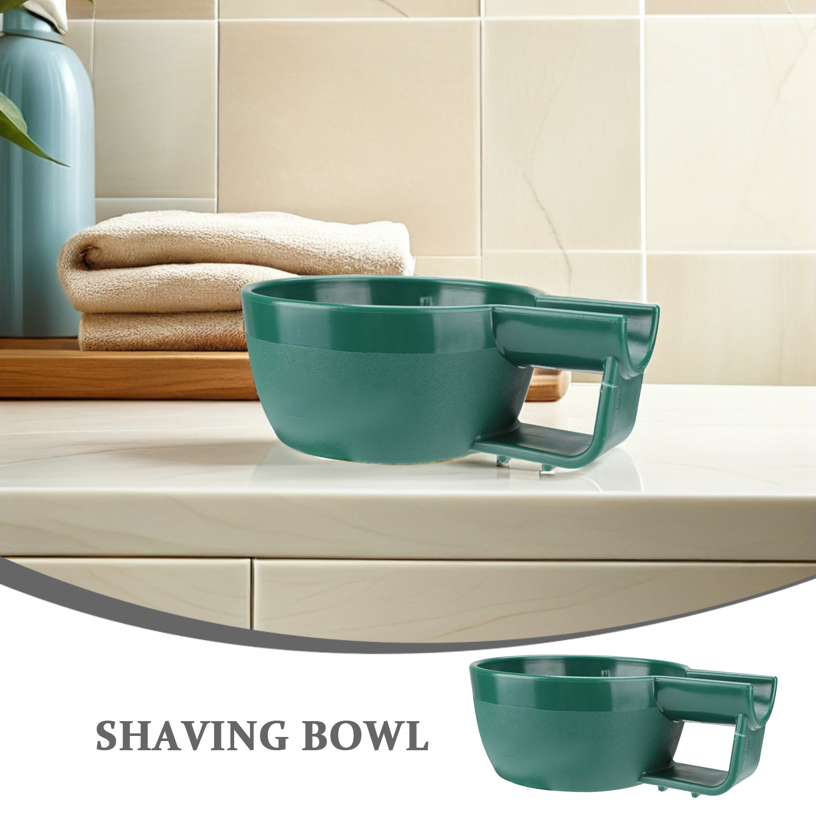 シェービングクリームボウル 大型深型デザイン プラスチック製 - Shaving Bowl Soap のレビューと価格