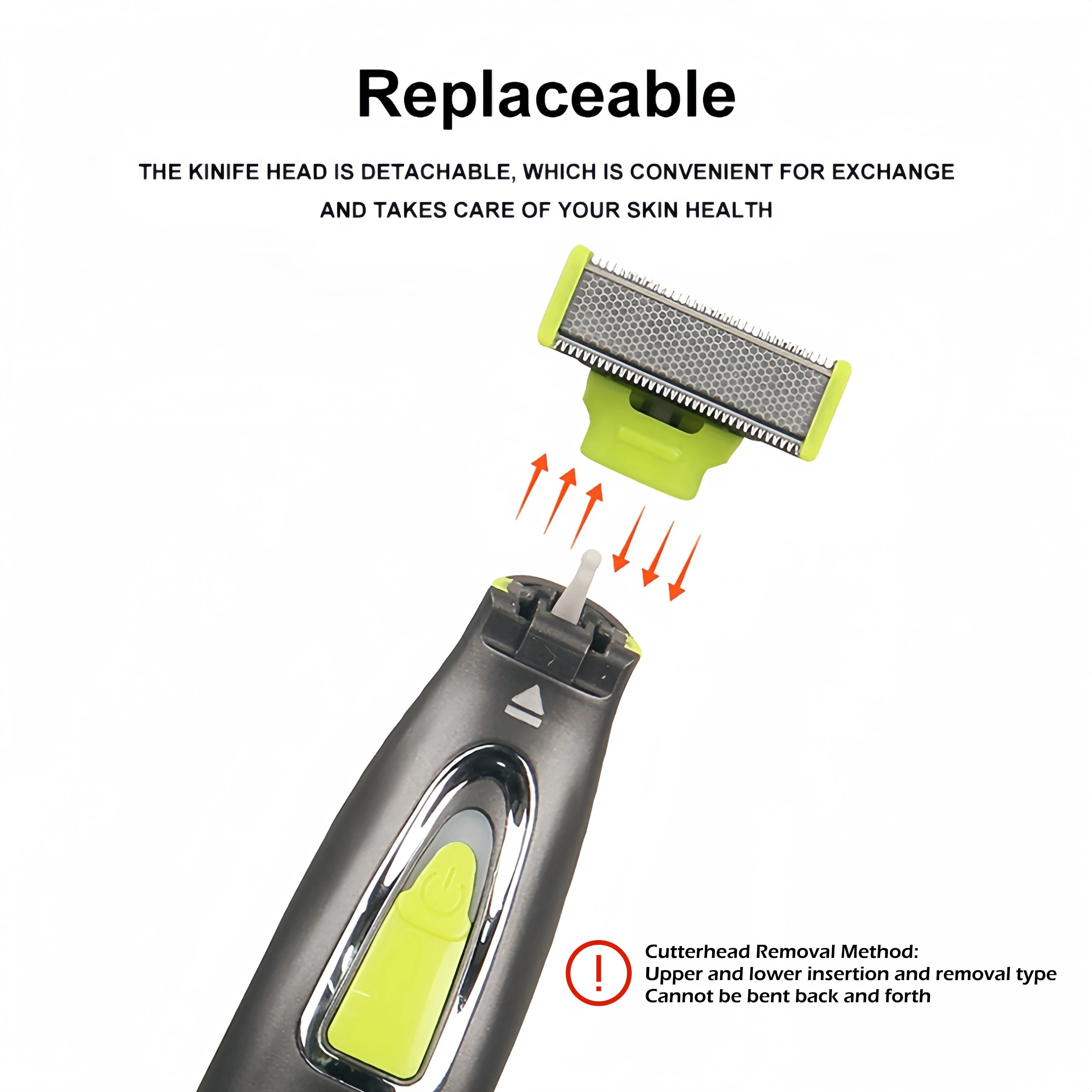 ポータブル USB 充電電気シェーバー T 字型刃全身洗える - Men Grooming Armpit Hair のレビューと価格