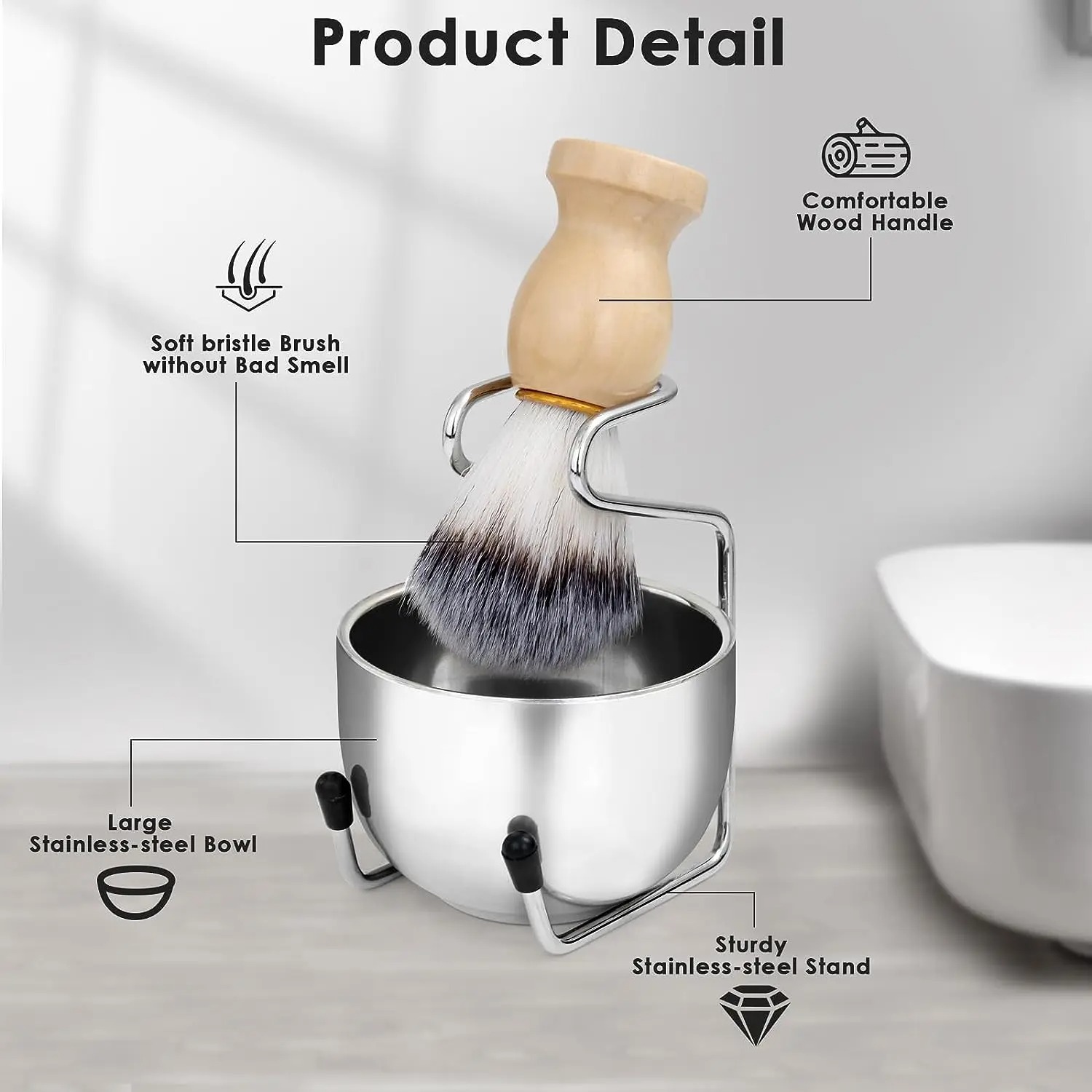 ステンレス鋼メンズシェービングドライまたはウェットカップシェ - Shaving Bowl Soap のレビューと価格