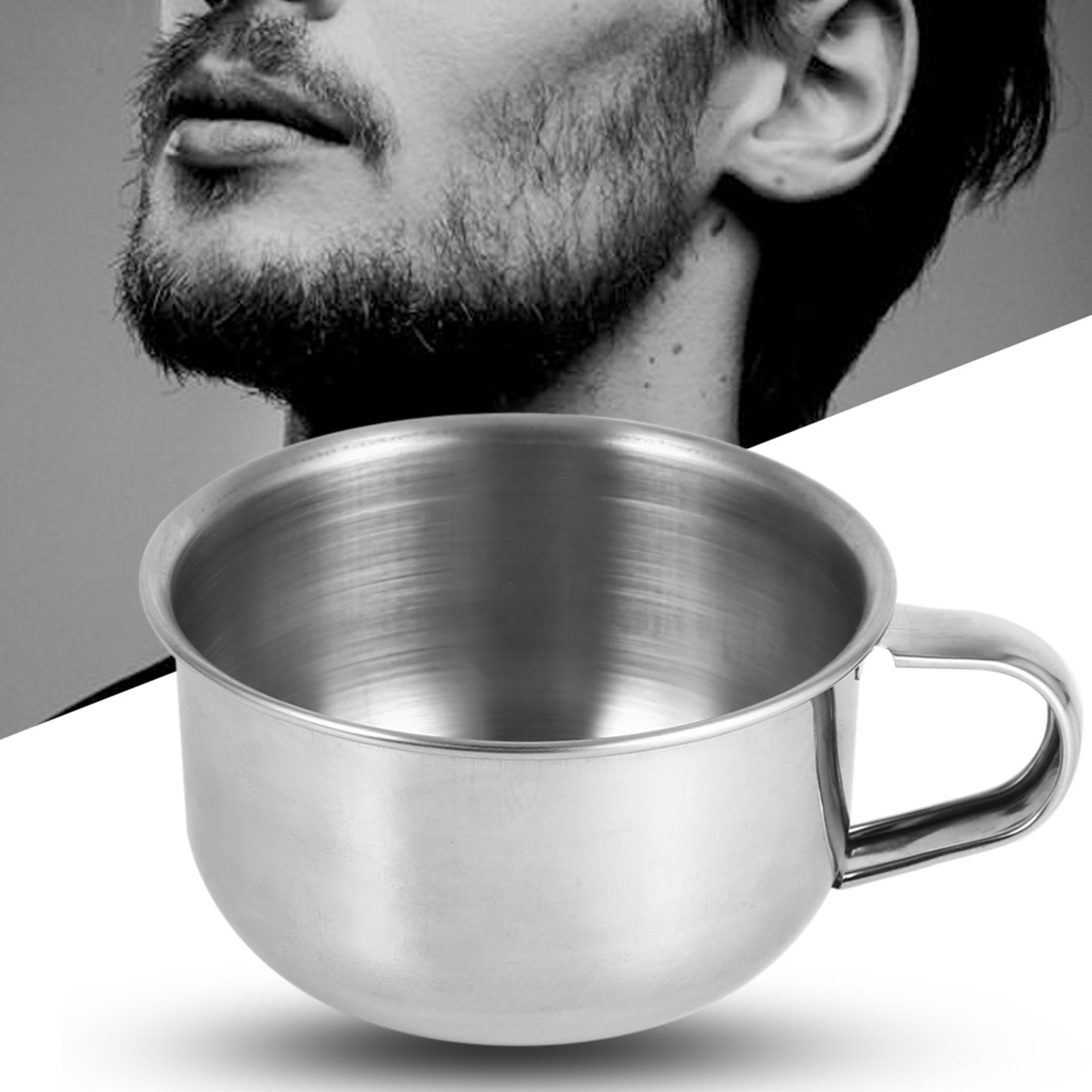 新しいステンレス鋼金属シェービングソープマグボウルカップクレ - Shaving Bowl Soap のレビューと価格