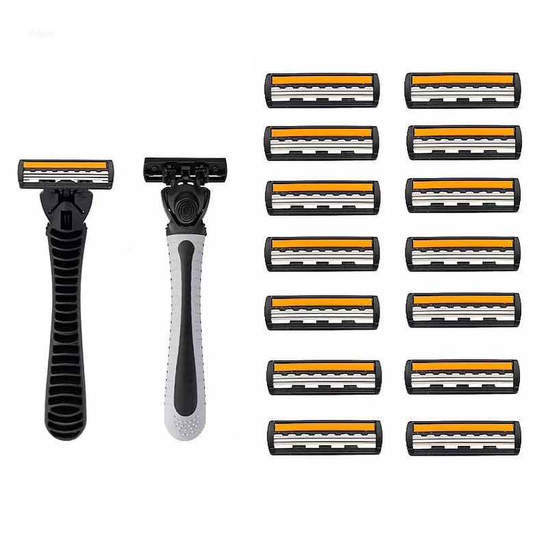 プレミアム3層式手動かみそり 男性用 ステンレス鋼交換刃 シ - Men'S Grooming Blade のレビューと価格