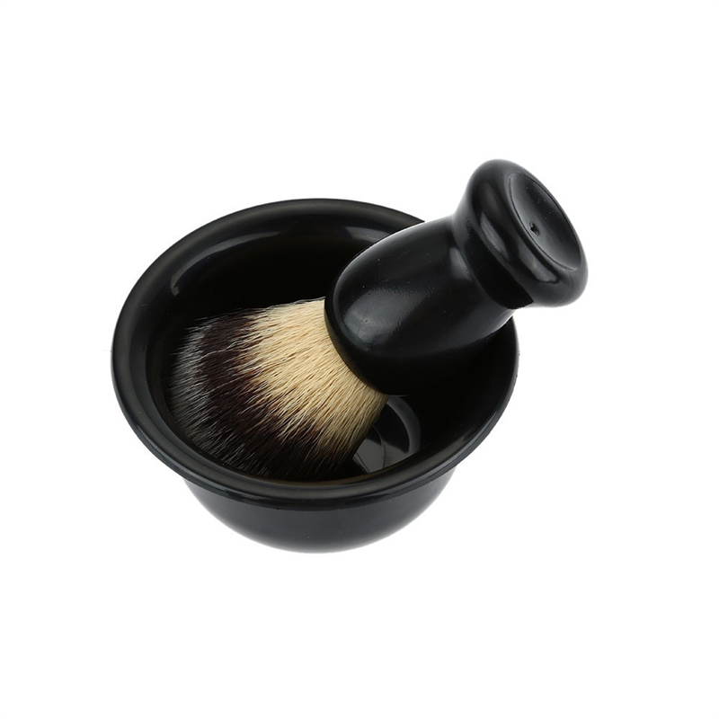 シェービングブラシとアクリルスタンド付きボウル ブラック メ - Men'S Grooming Pictures のレビューと価格