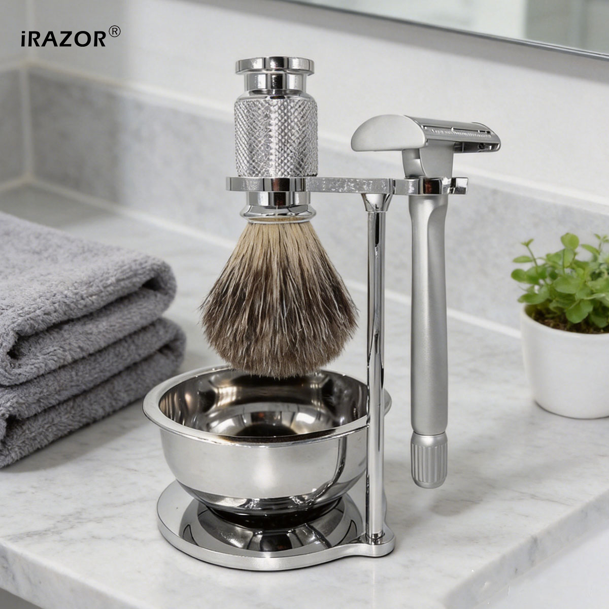 iRAZOR バタフライオープン両刃安全カミソリキット（替刃 - Men'S Grooming Blade のレビューと価格