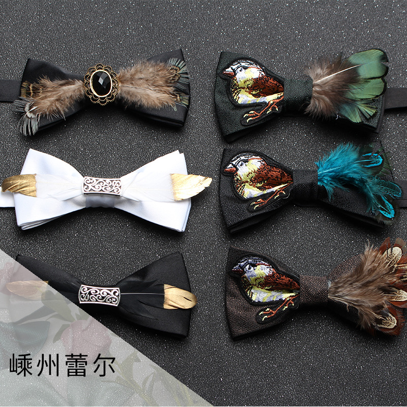 パーソナライズされたダイヤモンドの蝶ネクタイ,真珠の羽,高品 - Men'S Grooming For Wedding のレビューと価格