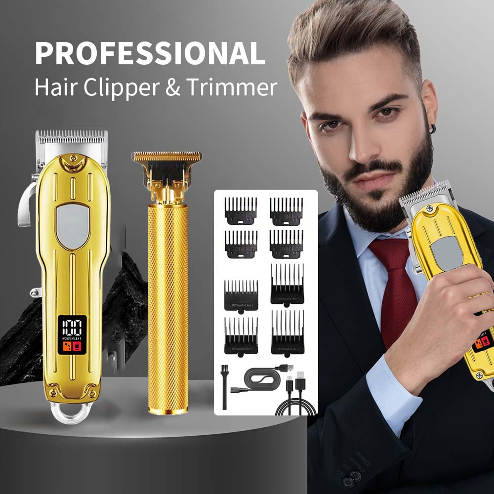 2 in 1電動バリカン＆T字型トリマーセット（男性用）-コ - Men'S Grooming Blade のレビューと価格