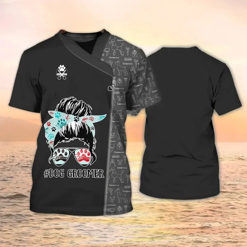 1枚限定カスタム写真入りペットグルーマーTシャツ 犬猫グルー - Men'S Grooming Pictures のレビューと価格