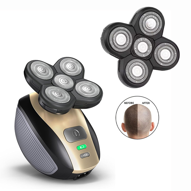 5枚刃回転ヘッド ヘッドシェーバー用 5D メンズ電気シェー - Men'S Grooming Trimmer のレビューと価格