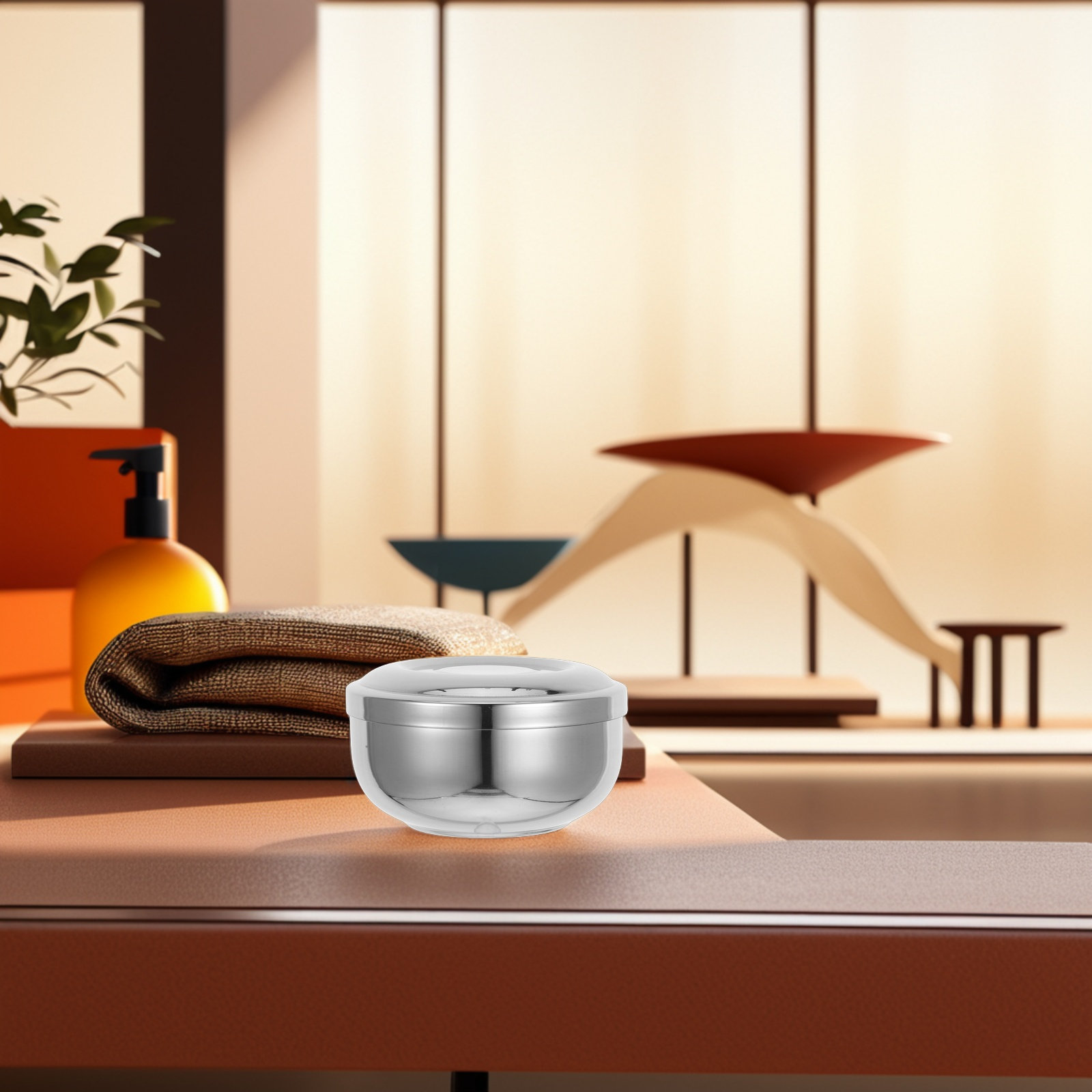 メンズステンレス鋼製シェービングマグ、蓋付き金属製シェービン - Shaving Bowl Soap のレビューと価格