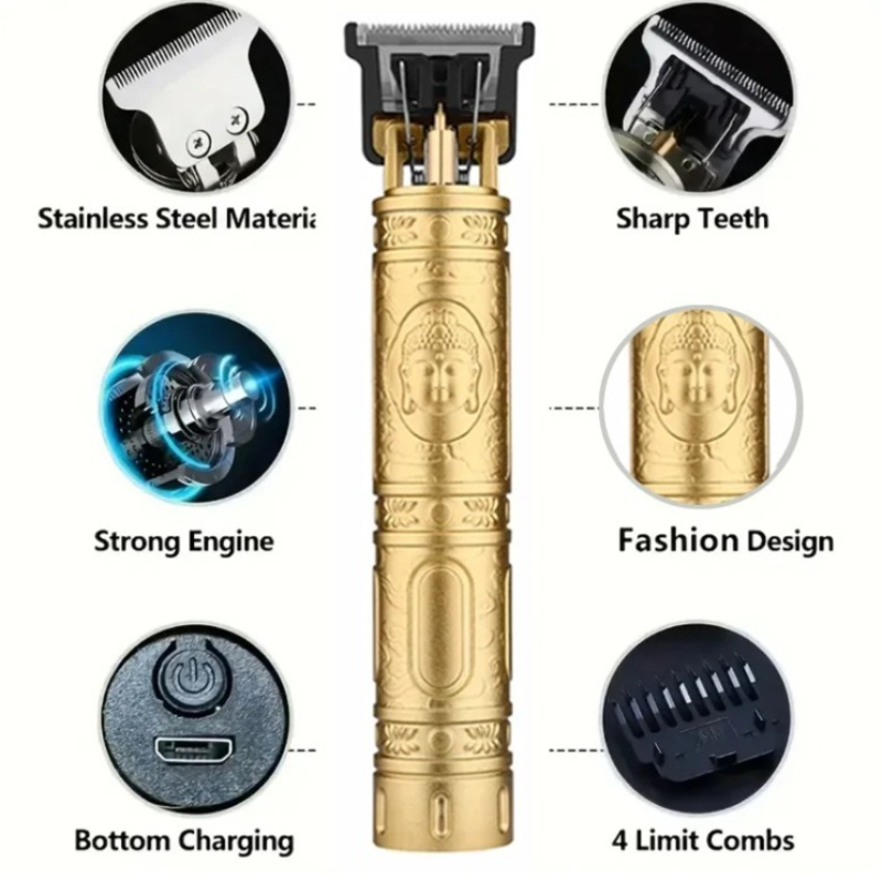 T9ヘアクリッパー メンズ コードレス バリカン 4種類のコ - Men'S Grooming Blade のレビューと価格