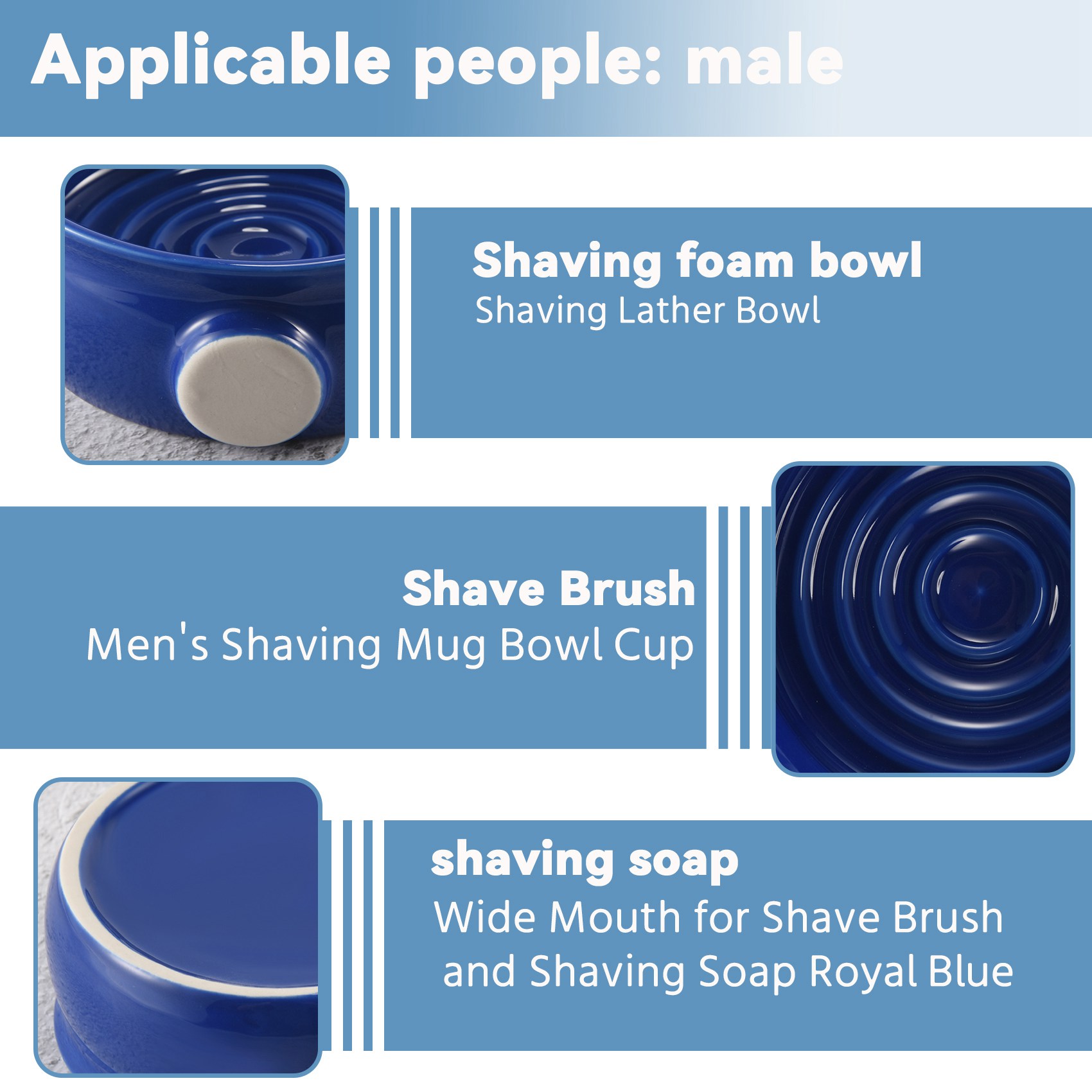 YCOC- メンズシェービングマグボウルカップ ねじ底 広口 - Shaving Bowl Soap のレビューと価格