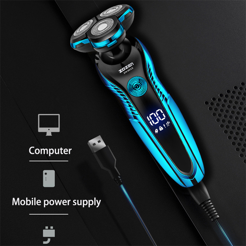 Zozen-男性用充電式電気シェーバー,あごひげトリマー,防 - Men'S Grooming Trimmer のレビューと価格