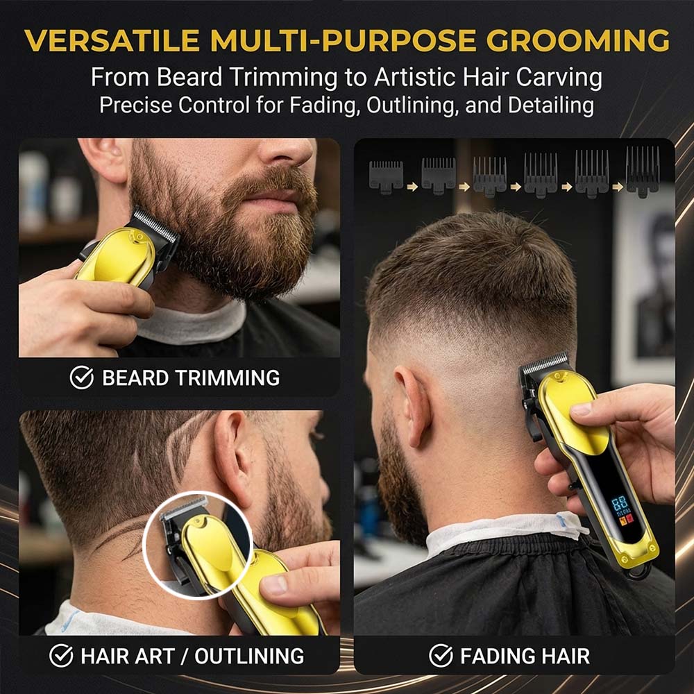 男性用プロフェッショナルバリカンセット、LCDディスプレイ付 - Men'S Grooming Accessories Kit のレビューと価格