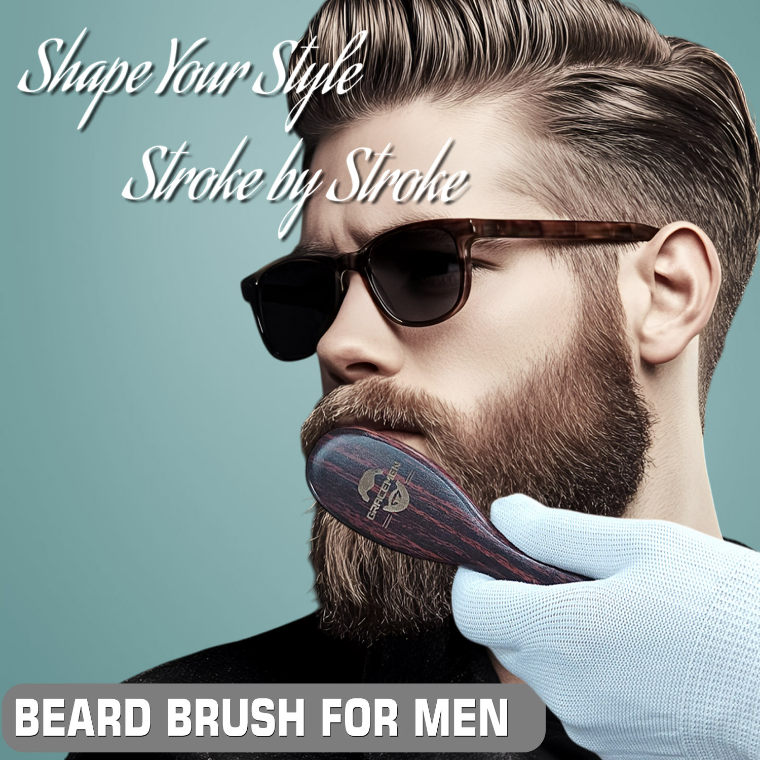 男性用ミニ猪毛ひげブラシ – レトロな木製ハンドル、グルーミ - Men'S Grooming Pictures のレビューと価格